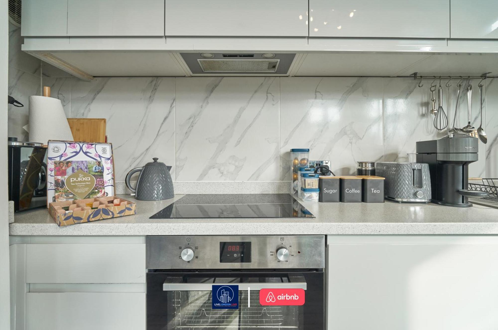 Apartament Last-minute Escape L Sleeps Up To 4 Guests L One-bedroom With King Bed And High Ceilings Near Camden By Live Short Lets & Serviced *