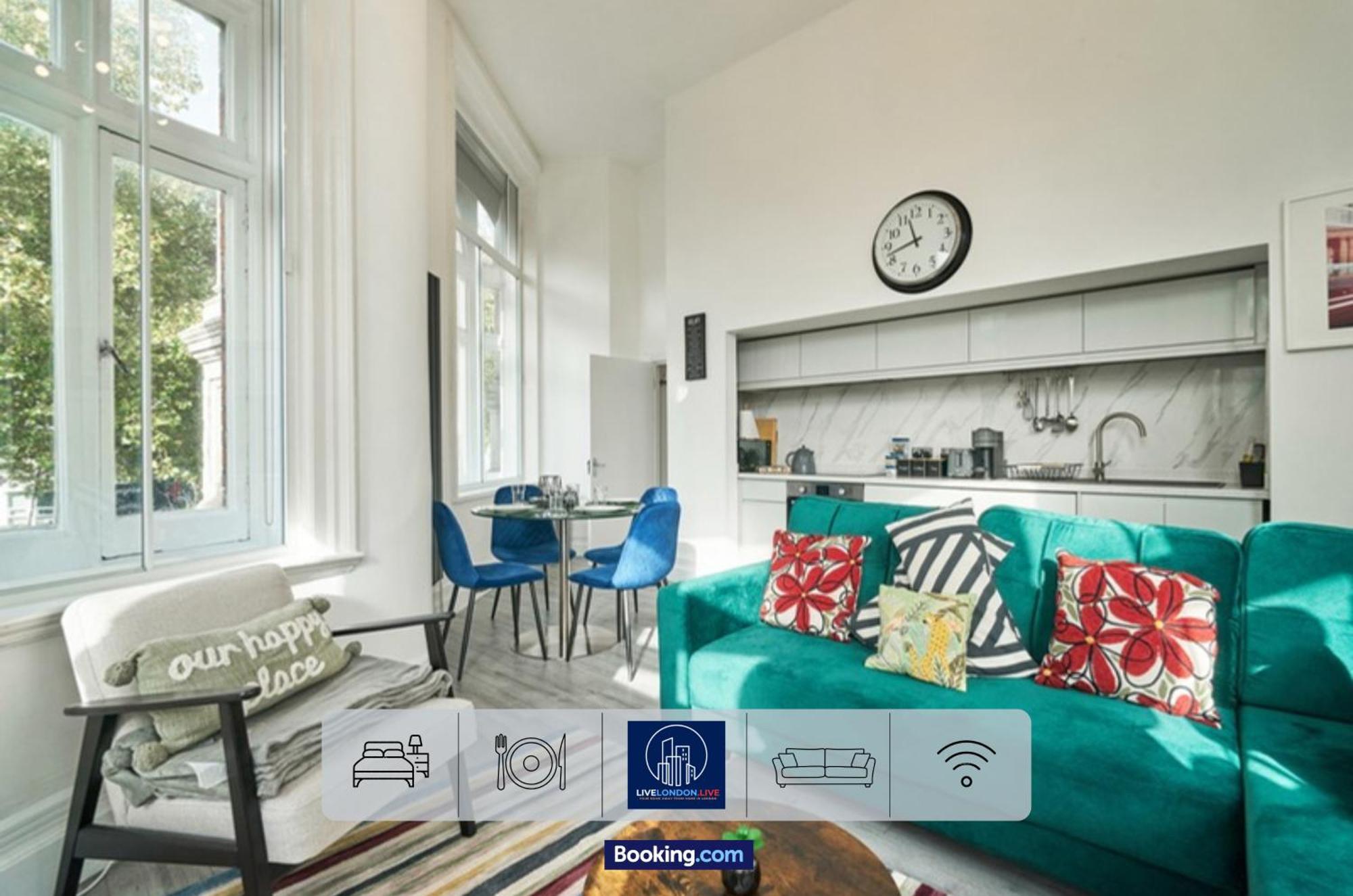 Apartament Last-minute Escape L Sleeps Up To 4 Guests L One-bedroom With King Bed And High Ceilings Near Camden By Live Short Lets & Serviced *